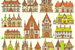 a city of different eclectic, medieval architectural styles
