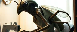 Xixchil Insectoid alien surgeon covered in bizarre biological modifications and extra limbs. Sewing machine, banana Keeps offering completely unnecessary “improvements.” in 2010s apartment and clothes