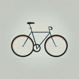 minimalistic bicycle illustration