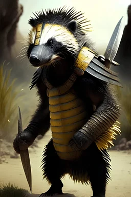 Feral honeybadger warrior