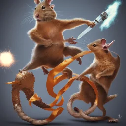 Degus in a kungfu fight