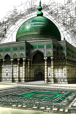 Drawing Al-Aqsa Mosque with artificial intelligence