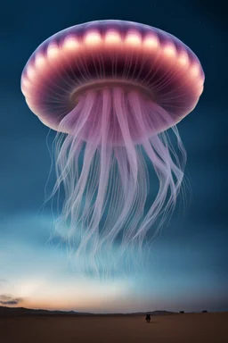 A UFO that looks like a huge sky jellyfish