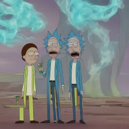 Rick and Morty smoke a joint in Israel