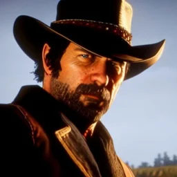 Ultra detailed fullbody Portrait in oil on canvas of Red Dead Redemption 2,extremely detailed digital painting,ultrarealistic skin,intense stare, extremely detailed face, crystal clear eyes, mystical colors ,perfectly centered image, perfect composition, rim light, beautiful lighting,masterpiece ,8k, stunning scene, raytracing, anatomically correct, in the style of Simon Bisley and Ohrai Noriyoshi and robert e howard and Steve Jung and Wizyakuza and uncannyknack.