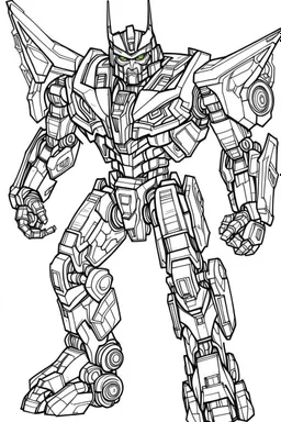 out line art of super transformers robots colouring pages with white background ,skech style ,full body.only use outline,mandala style,clean line art,white background,no shadow and clear and well outlined