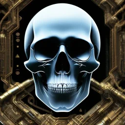 cyberpunk style ink ball skull picture in detailed frame, big black eyes, unreal engine 5, 8k resolution, photorealistic, ultra detailed, frame extreme sharp, accurate