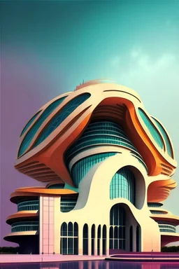 Futuristic building of Supreme Court of india...use more colors