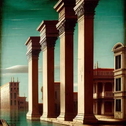 Vignola classicism palladio architecture Metropolis, otto hung, friz Lang ,renaissance painting, matte painting,romanticism painting,cyberpunk,detailed facades, retrofuturistic