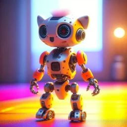 awesome cute sexy furry robot on a mission through the seasons, motion blur, 8k, downlight, soft light, depth of field, photorealism, trending on art station, lotsa detail