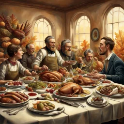 Thanksgiving dinner in the Protozoic Era