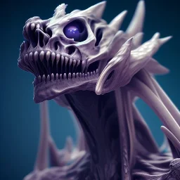 Fluid ink bone creature, unreal engine 5, 8k resolution, photorealistic, ultra detailed