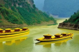 Boats on yellow river china