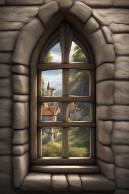 fantasy medieval open window