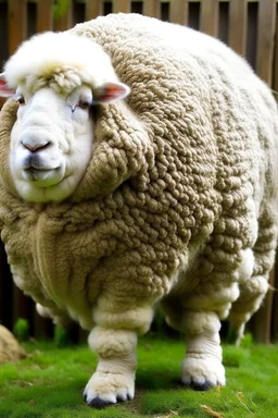 A fat sheep