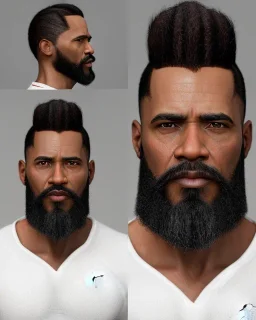 "MIddle aged African American human male, with a trimmed but uneven beard, piercing eyes with slick back hair, 8k resolution concept art scene by Greg Rutkowski, Artgerm, WLOP, Barack Obama dynamic lighting hyperdetailed intricately detailed Splash art trending on Artstation triadic colors Unreal Engine 5 volumetric lighting Splash art fantasy, grey hair, sitting in Starbucks drinking coffee