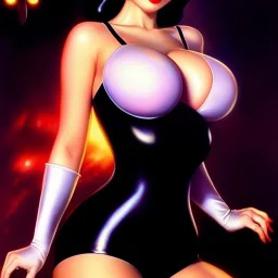 fullbody portrait 'beautiful sexy busty mature SnowWhite(Disney)',wearing black skintight latex suit,hyperrealistic skin,Hyperrealistic Big eyes,painting by gaston bussiere, greg rutkowski, yoji shinkawa, yoshitaka amano, tsutomu nihei, donato giancola, tim hildebrandt, oil on canvas, cinematic composition,sharp image, extreme detail,((fit full head inside picture)),32k