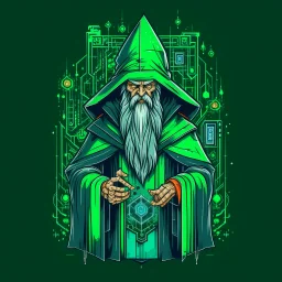 Cyberelite hacker wizard