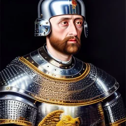 Ultra detailed fullbody Portrait in oil on canvas of Richard The Lionheart with armor,helmet,extremely detailed digital painting,ultrarealistic skin,intense stare, extremely detailed face, crystal clear eyes, mystical colors ,perfectly centered image, perfect composition, rim light, beautiful lighting,masterpiece ,8k, stunning scene, raytracing, anatomically correct, in the style of Simon Bisley and Ohrai Noriyoshi and robert e howard and Steve Jung and Wizyakuza and uncannyknack.