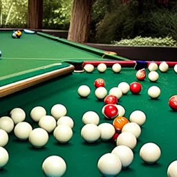 A river of billiard balls