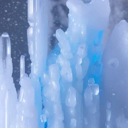 ultra detailed matte painting of many tiny epic fantasy ice flowers and many tiny semi transparent white snowflakes, majestic, intricate, masterpiece, insanely detailed, 4k resolution, cinematic smooth, intricate details , soft smooth lighting, vivid pastel colors, iridescent accents