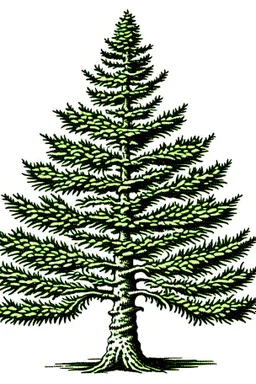 vector image of a spruce tree