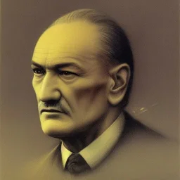 potrait of ataturk by beksinski