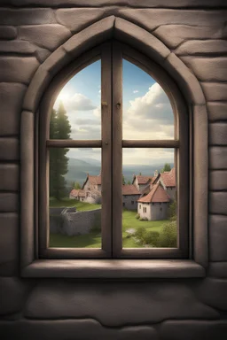 fantasy medieval open window