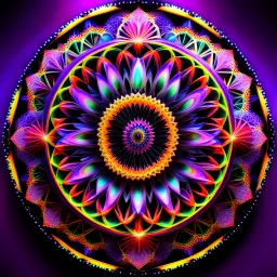 3d Kaleidoscope recursive made of a metallic random color spheres turning many times likr Spirograph drawing Kaleidoscope Ruler Set creation
