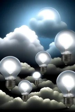 heaven for professors afterlife ideas lightbulbs clouds