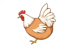 illustrated chicken drumstick and wing, stickers