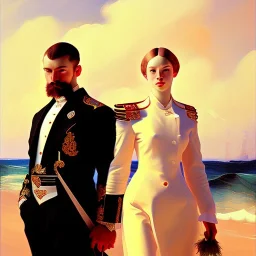 portrait of a men and a woman sorolla style