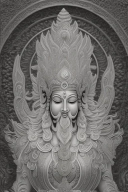 Hinduism, modern realistic cartoon drawing, grayscale, adult coloring pages, Hindu god Brahma, male god, wisdom, transformation, lined drawing, coloring page, 300 dpi, high quality print, painted portrait, full body, white hair , masculine, mature, handsome, upper body, muscular, hairy torso, fantasy, intricate, elegant, highly detailed, digital painting, artstation, concept art, smooth, sharp focus, illustration, 8K, HDR, masterpiece, pastel quad Color, 3D vector art, cute and quirky, fantasy