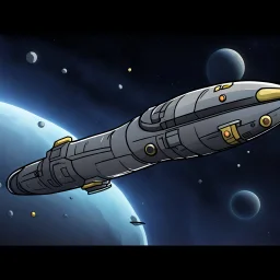 draw cartoon banana as starship