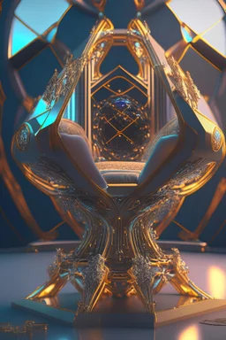 Furniture, unique, futuristic, symmetric, highly detailed, celestial, with full color, 3D, with glass, Cinematography, photorealistic, epic composition, Unreal Engine, Cinematic, Color Grading, fantasy, sunlight, ultra detailed artistic photography, midnight aura, glamour, intricate artwork masterpiece, golden ratio, trending on artstation, isometric, centered,Curtation