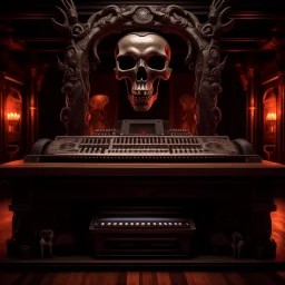 DJ of the damnded, insanely detailed DJ booth in hell, MID set, speakers and equipment made of bone, anatomically correct, add more skulls in th audience, photorealism, vray, 8k 3d https://stablecog.com/generate?o=a67b60e0-edd2-418d-9744-d1d585055d7f