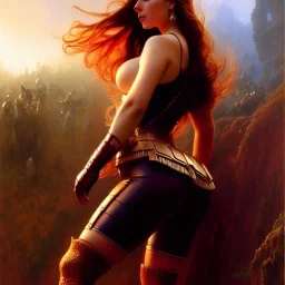 Drawing of beautiful face,'beautiful booty,Busty natasha romanov',intense stare, ancient skintight armor, balanciaga fashion clothe painting by gaston bussiere, greg rutkowski, yoji shinkawa, yoshitaka amano, tsutomu nihei, donato giancola, tim hildebrandt, Oil on canvas, cinematic composition, extreme detail,fit full head inside picture,16k