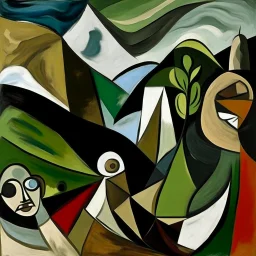 picasso landscape browns