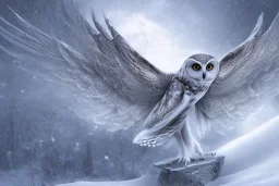 snow winged OWL