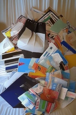 Lot of Credit Card , Offers, purchase , shopping bags