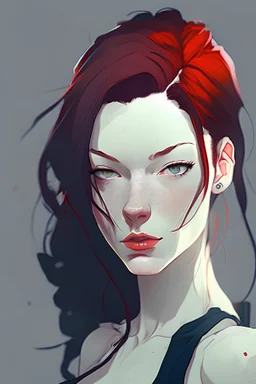 stoya in the style of anime