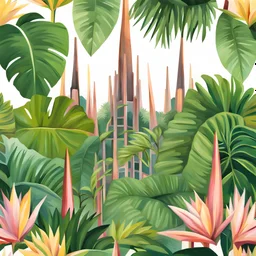 Botanic Spires 🍃🌱 whispers serenity, wrapped in the gentle arms of the amazon jungle.