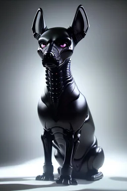 phantom black alien hound, ultra realistic, intricate details, ultra highly detailed, shiny, smooth, studio quality, octane render, Surrealism, Triadic colour scheme, ambient lighting,nightclub lighting, polaroid, 100mm, --ar 1:1 --v4