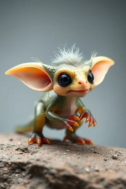 transparent gremlin dinosaur weasel with cute fur