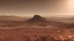the planet mars seeing from out of space