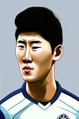 Son Heung-min Footballer cartoon 2d