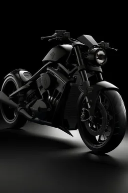 big luxury black motorcycle