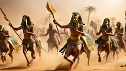 Pharaohs' soldiers attack