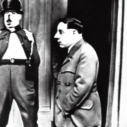 Chaplin shoot Hitler in the belly