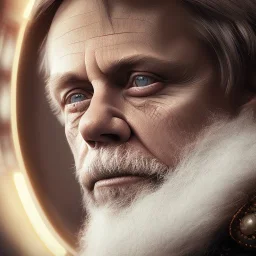 photograph close up portrait 62-year-old mark hamill as tough decorated general, CLEAN SHAVEN, serious, stoic cinematic 4k epic detailed 4k epic detailed photograph shot on kodak detailed bokeh cinematic hbo dark moody